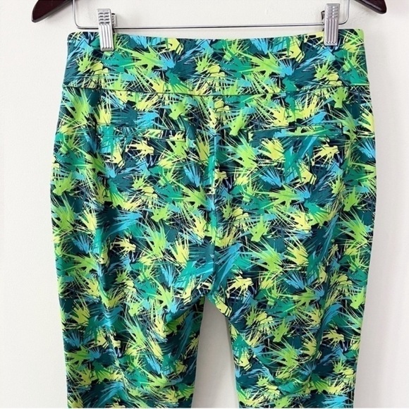 Soft Surroundings Pull-on Palmas Skinny Ankle Pants Small Green Superla Stretch - Picture 8 of 9